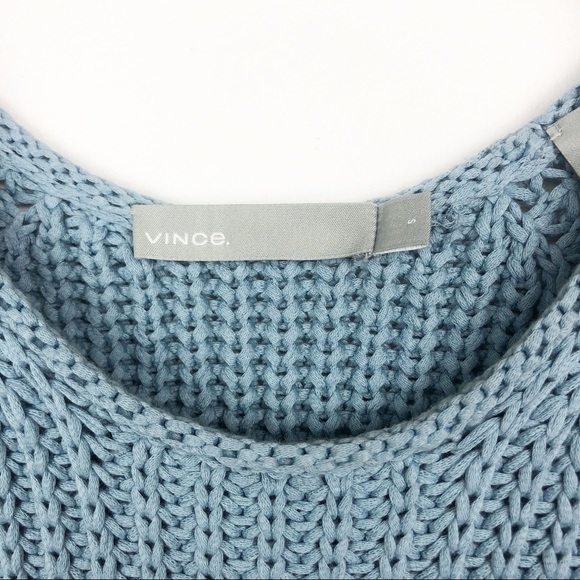 VINCE Waffle Stitch Knit Sleeveless Sweater Tank Size S - Picture 6 of 10